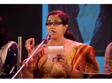 In a program of Manna Dey Sangeet Acadey at Sujata Sadan