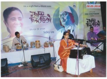 In a program of Govt. of W.B. for Najrul Jayanti at Sisir Mancha